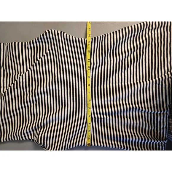 Women's Kate Spade Saturday Black White Striped Mini Dress S - Picture 7 of 9